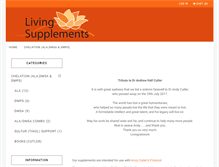 Tablet Screenshot of livingsupplements.com